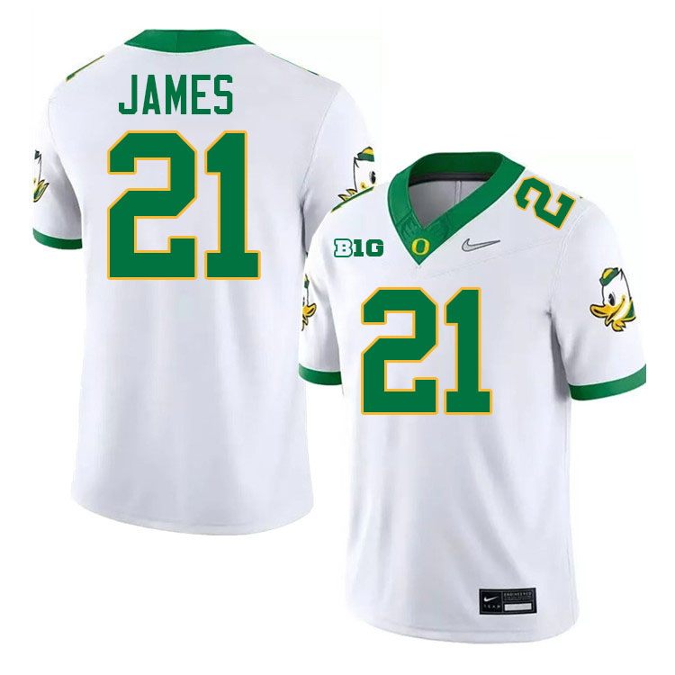 LaMichael James Oregon Jersey,Oregon Ducks Football Uniforms Youth-White 2024
